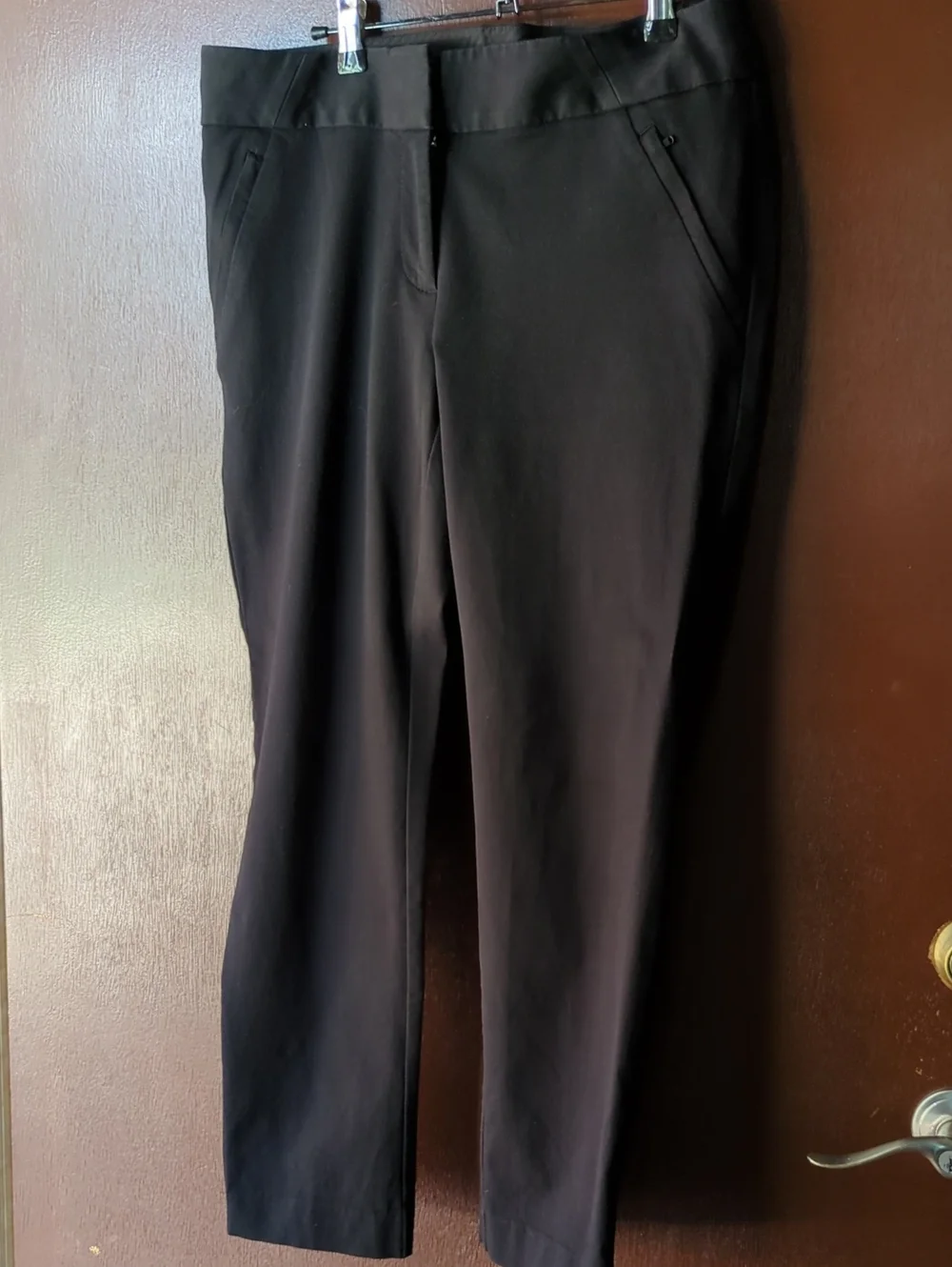 Ann Taylor Loft Classic Black Straight-Leg Dress Pants Size 8